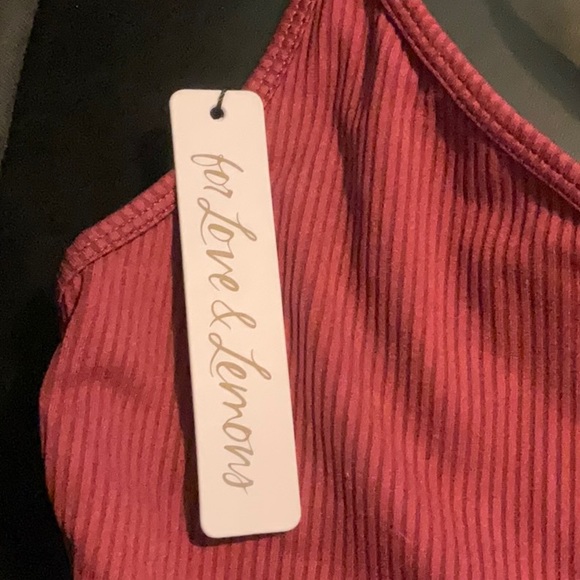 NWT FOR LOVE & LEMONS EVA CROP TOP - Picture 7 of 10